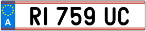 Trailer License Plate